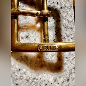 RALPH LAUREN brass belt buckle.